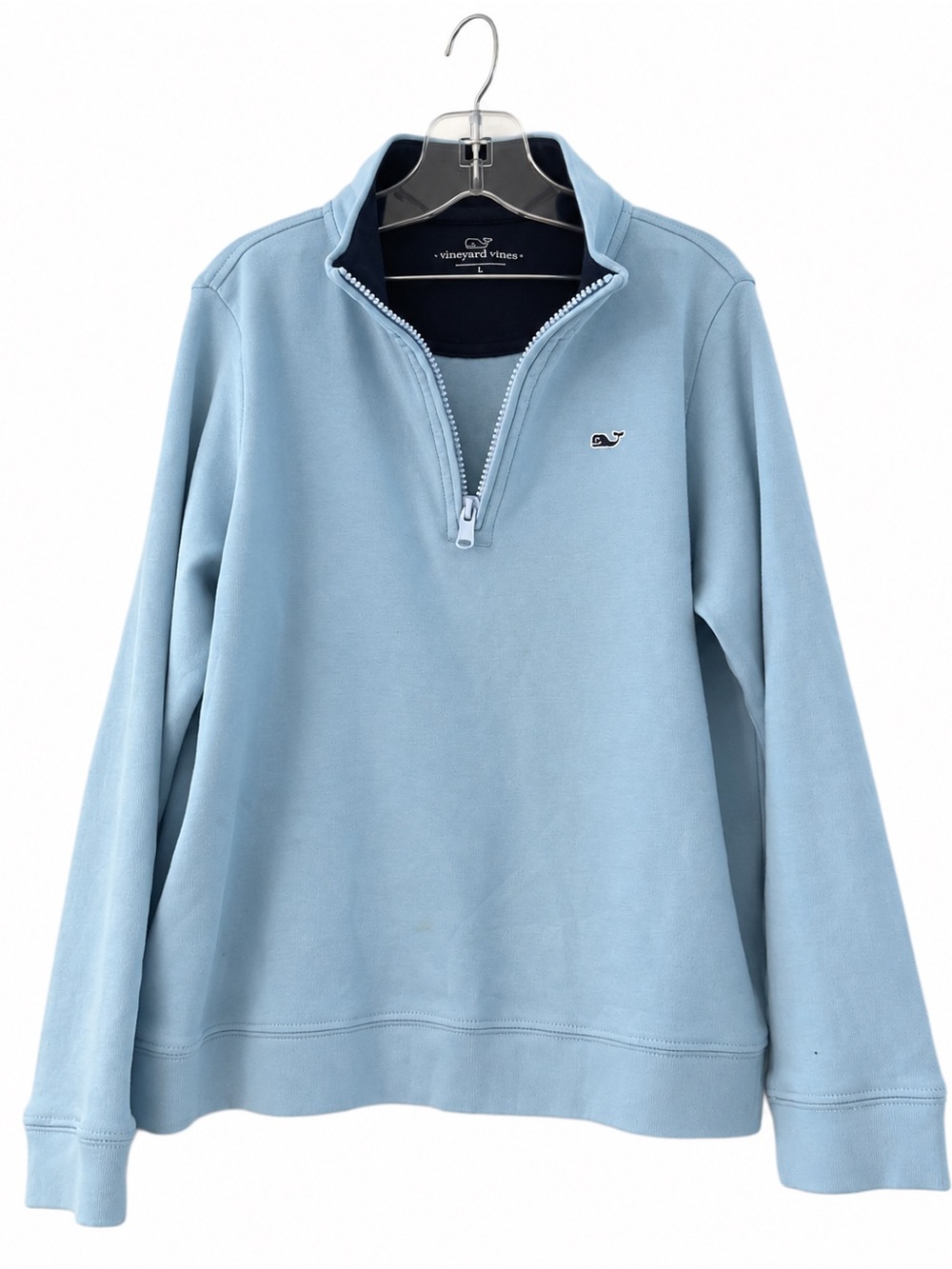 Vineyard Vines Boys Shep Shirt Quarter Zip Pullover Size 7 Blue